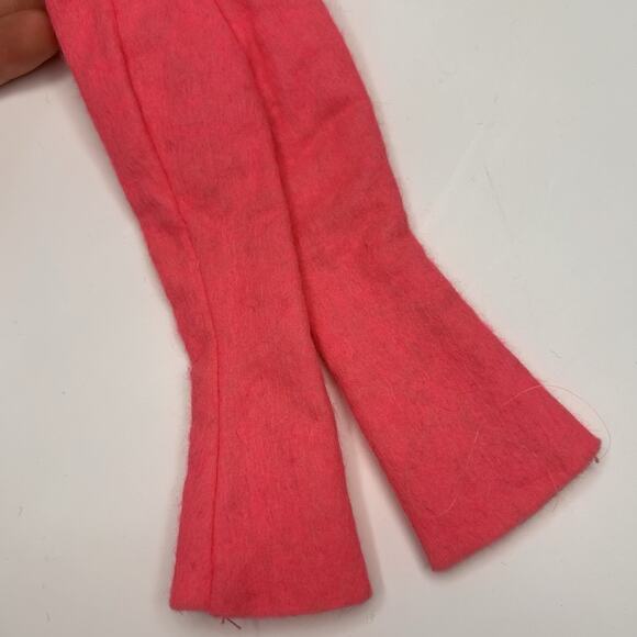 Vintage 1960s Barbie Doll Clone Neon Pink Sweater And Pants Soft - Picture 5 of 7